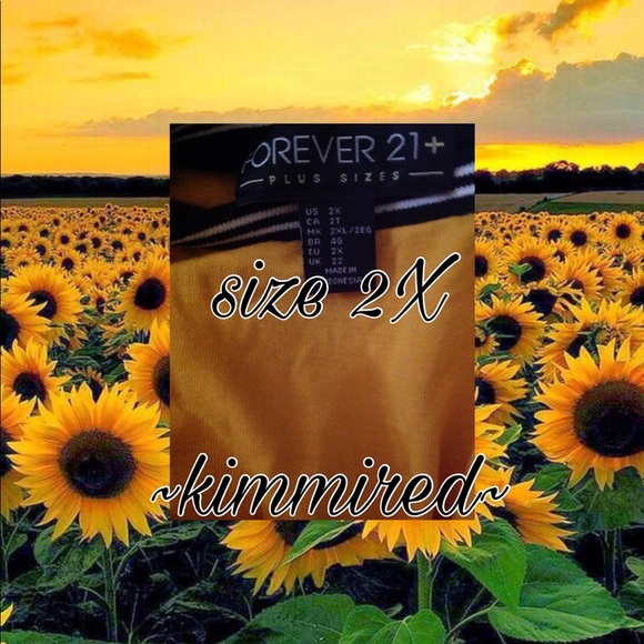 🆕Forever 21 Yellow Varsity Shirt Dress ~ 2X ~NWOT - Picture 3 of 4